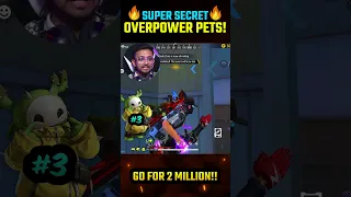 🔥3 Secret Most Overpower Best Pets For BR RANK in Garena Freefire🔥l #shorts #freefire | PRI GAMING