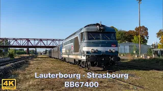 [CABRIDE 4K] Lauterbourg - Strasbourg-Ville en BB67400