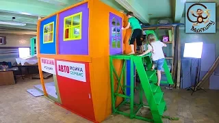DIY Манкиту дети красят 2 этажный дом для детей / DIY colors playhouse for kids