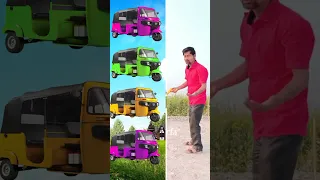 Rotating Autorickshaw to Jcb, Tractor, Truck & Roller vfx magic Video ❤️ #shorts