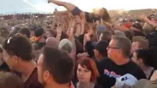 Crowd Surfing at Carolina Rebellion 14