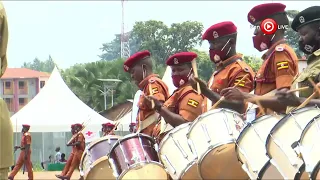 Museveni watches special Police and Prisons Youth Parade in slow & quick time. Youth Day 2022-Gulu