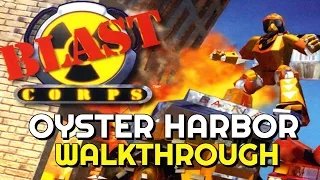 Blast Corps - OYSTER HARBOR Walkthrough (Rare Replay)