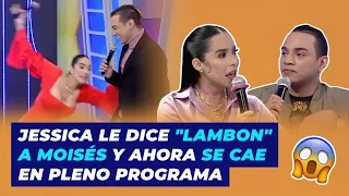 Jessica Pereira le dice "lambón" a Moisés y ahora se da estrallón en pleno programa