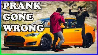 GTA 5 Roleplay - Tesla Prank Gone WRONG (He Stole It Back) | RedlineRP