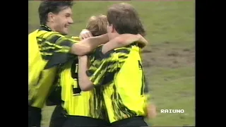 18/03/1993 Uefa Cup Quarter Final 2nd leg BORUSSIA DORTMUND v AS ROMA