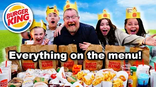 EVERYTHING On The Burger King Menu! | How Much Did It Cost?