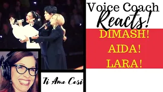 Voice Coach Reacts to Dimash, Lara, & Aida Singing, "Ti Amo Cosi"!