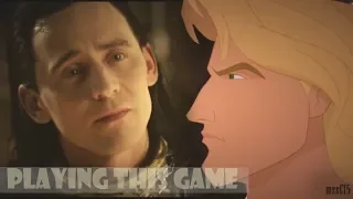 John & Loki  Playing his game