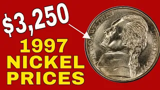 Rare 1997 Jefferson Nickels worth money! Nickels to look for! 1997 Jefferson Nickel's coins value!