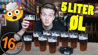 KAN JEG DRIKKE 5 LITER ØL!? (Challenge) 16+ *VANDSKADE*