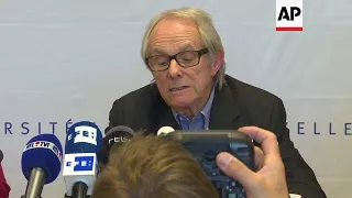 Brussels university honors Ken Loach despite criticism of PM