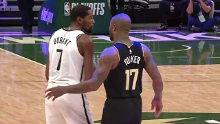 PJ Tucker tells Kevin Durant - i know all your moves!!funny