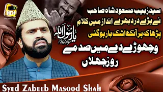 Wichore De Main Sadme Roz Jhalan Ya Rasool Allah Syed Zabeeb Masood Shah Very Emotional Naat Sharif