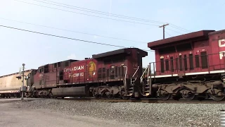 Canadian Pacific units used as DPU's on NS 14K at Enon Valley, PA