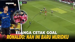 “Nah Itu Baru Muridku” Lihatlah Reaksi Bangga Ronaldo Setelah Elanga Mencetak Gol Perdananya