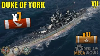 Duke of York 7 Kills & 115k Damage | World of Warships Gameplay