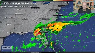 #Ian wx vlog 9/26/2022:Haeavy rain threat for the Carolinas Friday-Sunday.