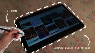 📦 Samsung galaxy tab s6 lite (2022)unboxing + case | sxphiie