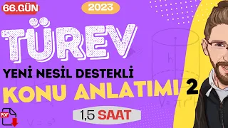 TÜREV | Konu Anlatımı - 2 | 66.GÜN | 80 Günde AYT Matematik | RENKLİ ÜCRETSİZ PDF