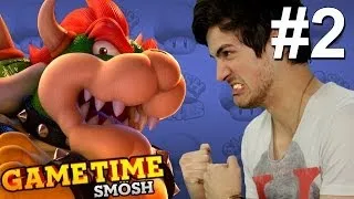 WE FIGHT BOWSER IN MARIO 3D WORLD (Gametime W/ Smosh)