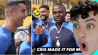 Reacting To Cristiano Ronaldo Gives a Suprise for Sadio Mané in Al Nassr Training