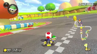 Toad Circuit - Toad Gameplay 150cc Mirror Mode DLC (Mario Kart 8 Deluxe)