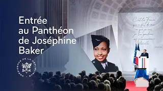 Entrée au Panthéon de Joséphine Baker.