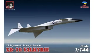 Unboxing ARMORY AR14701 1/144 XB-70 VALKYRIE Us Experimental Supersonic Strategic Bomber