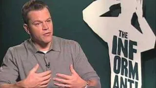 Matt Damon - The Informant Interview