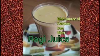 Ragi Juice/Ragi Milk/Ragi Haalu/Finger Millet juice/Healthy cooling drinks for summer/Vegan milk