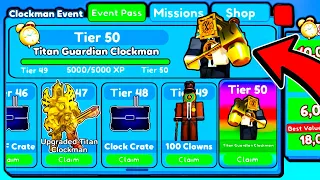 *NEUES* CLOCKMAN EVENT In Toilet Tower Defense!