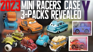 Mattel Disney Cars 2023 Mini Racer 3-Packs Case Y COMPLETE Reveal - Dino Park, Truck Stop, Cars 2