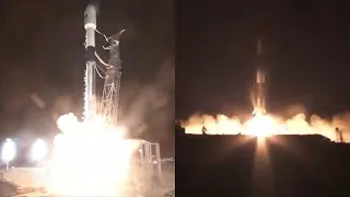 SWOT launch and Falcon 9 first stage landing