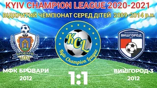 KCL 2020-2021 МФК Бровары - Вышгород3 1-1 2012