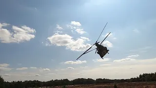 Boeing CH-47 Chinook low and fast