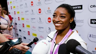 2023 Interview: Simone Biles Wins 2 More Gold Medals on Floor & Balance Beam During Event Finals