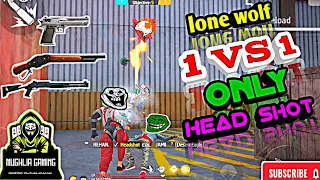 Only Red😈 Number ||Only one tap head shot Game play #freefire#viral