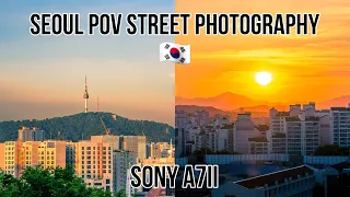 POV Street Photography in Seoul🇰🇷 (Sony A7ii, Sigma 85mm F1.4 & Sigma 24-70mm F2.8) (INSANE SUNRISE)