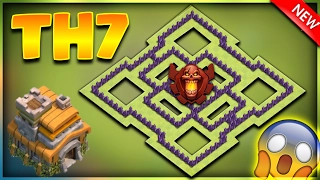 INSANE NEW TOWN HALL 7 (TH7) TROPHY/DEFENSIVE BASE DESIGN 2017-Clash Of Clans