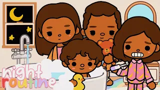 Family's NIGHT ROUTINE 🌙 Toca Boca Roleplay #tocaboca #roleplay