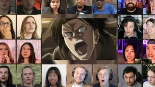 Attack on Titan Season 3 Episode 1 Reaction Mashup | 進撃の巨人