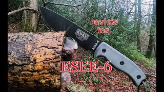 esee 6 knife / test and review