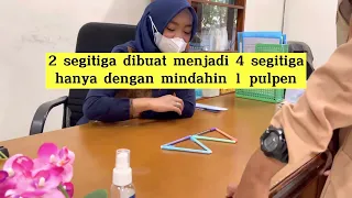 Permainan | Game | Ice Breaking Seru | Mengasah Logika | 2 Segitiga Menjadi 4