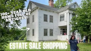 Estate Sale Shopping in a 1917 Built Home, Full of Antiques!