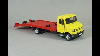 ЗИЛ-5301 бычок эвакуатор 1:43 (Autobahn Bauer) обзор масштабная модель / ZIL tow truck Model