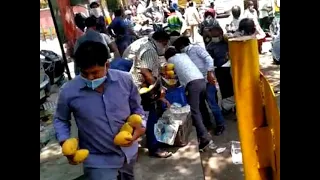 Delhi crowd loots mangoes worth thousands from street vendor amid lockdown