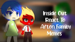 Inside Out React to Afton Family Memes II Fnaf II Gacha Club II Naomi Official