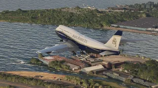 impossible landing // Logan,Boston airport // Boeing 747 plane