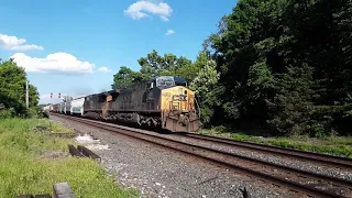 CSX Q311 FLYS at CP 163 at 65 MPH!